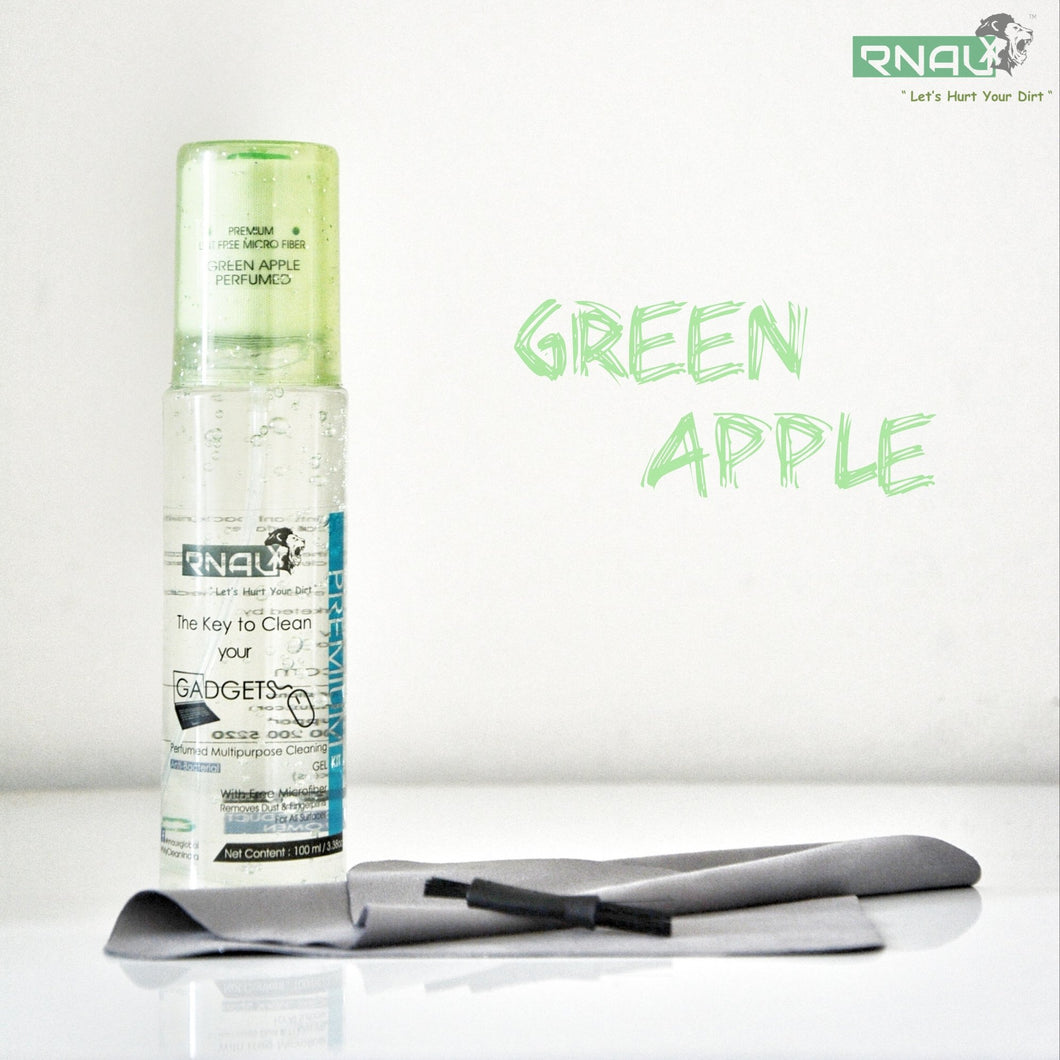 Rnaux PRO KIT -Laptop Cleaning Gel Kit Green Apple (100 ML) - Rnaux