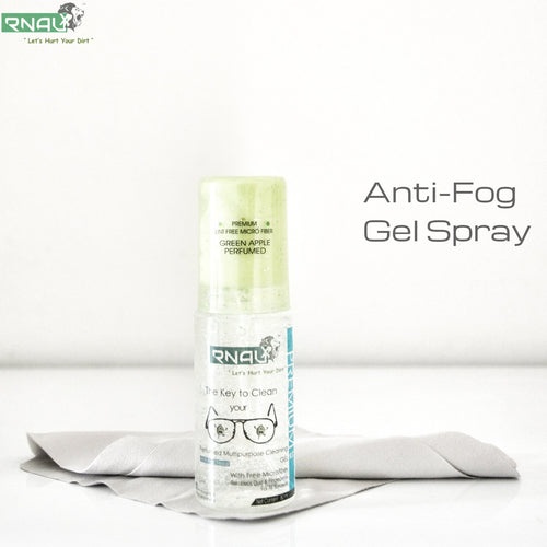 Rnaux Perfumed Cleaning Gel Spray Kit for Optical Glasses ( Green Apple 60 ML) - Rnaux