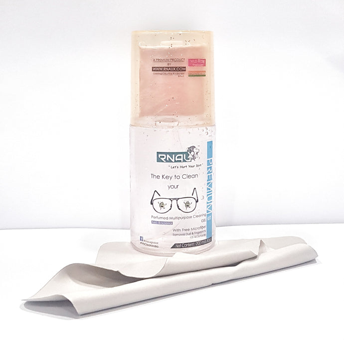 Optics Cleaner Gel Kit for your spectacles Wild Rose Perfumed (200 ML) - Rnaux