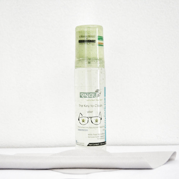 Optics Cleaner Gel Kit for your spectacles Green Apple Perfumed (100 ML) - Rnaux