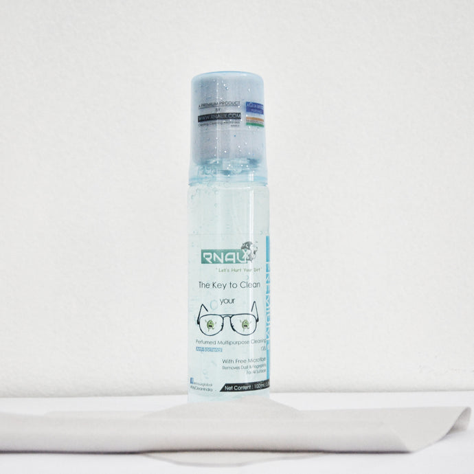 Optics Cleaner Gel Kit for your spectacles Aqua Breeze Perfumed (100 ML) - Rnaux