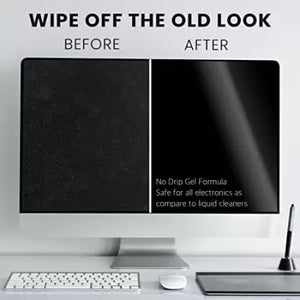 Dorje 3 IN 1 Screen Cleaning Gel Kit for Computers, Laptops, Mobiles, Gaming - Rnaux